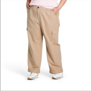 NWT Sandy Liang x Target Khaki Mid-Rise Straight Leg Pocket Pants